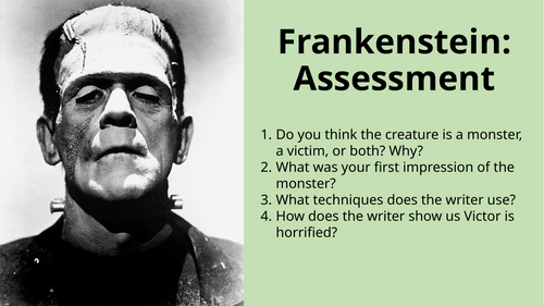 Frankenstein (Play) - Assessment Prep & Assessment
