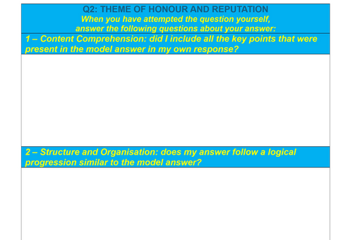 AQA GCSE English Literature - Much Ado About Nothing - 6 Practice Q & A ...