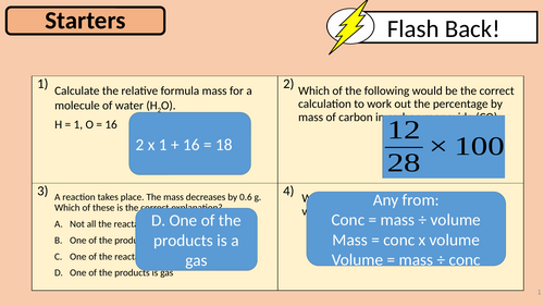 AQA C3 GCSE Revision