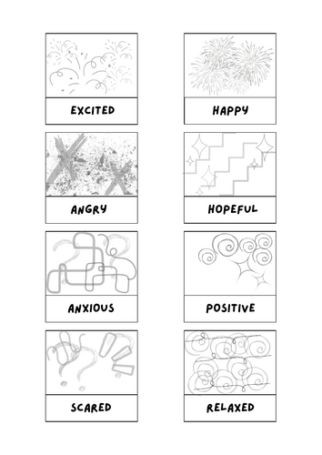 Emotive mark-making worksheets | Teaching Resources