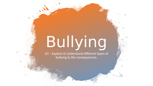 Online Bullying - KS3/4