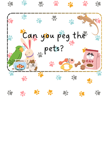 Pets - Peg the pets