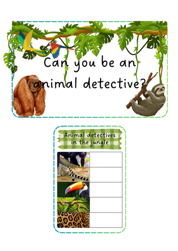 Jungle Animals - Detectives