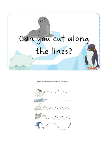 Arctic Animals - Scissor Skills