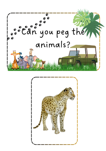 Animals - Peg the animals