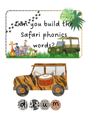 Animals - Safari Phonics