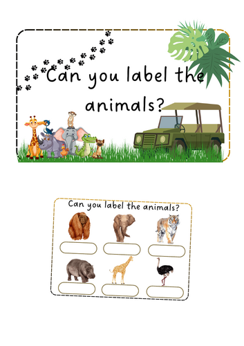 Animals - labelling animals