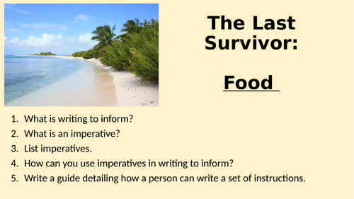 Non Fiction - Survival - Food