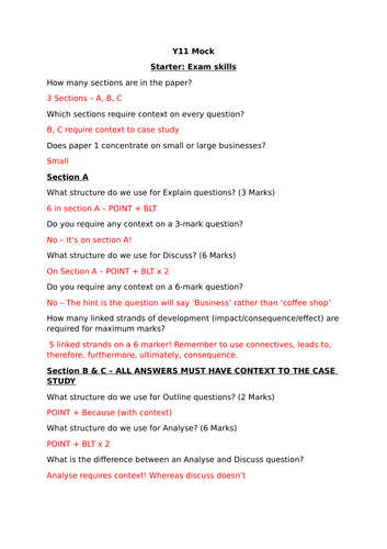 Edexcel GCSE Business - Theme 1 BRAND NEW!! 25-26 | Teaching Resources