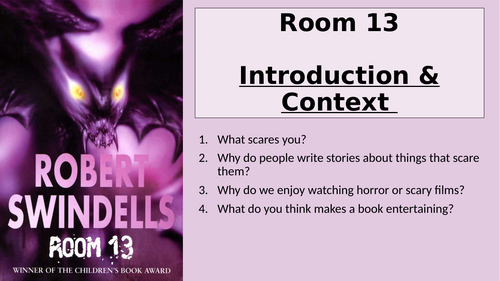 Room 13 - Introduction and Context
