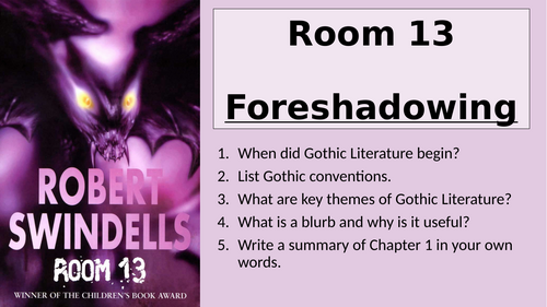 Room 13 - Foreshadowing: Chapter 2 and 3