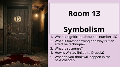 Room 13 - Symbolism: Chapter 20 and 21