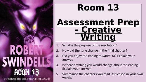 Creative Writing Assessment Prep and Assessment - Vampire Story