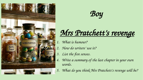 Boy - Chapter 6 - Mrs Pratchett’s revenge