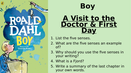 Boy - Chapter 9 and 10 - A Visit to the Doctor & First Day