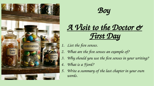 Boy - Chapter 9 and 10 - A Visit to the Doctor & First Day