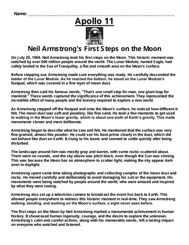 Apollo 11: Neil Armstrong's First Steps on the Moon “Article ...