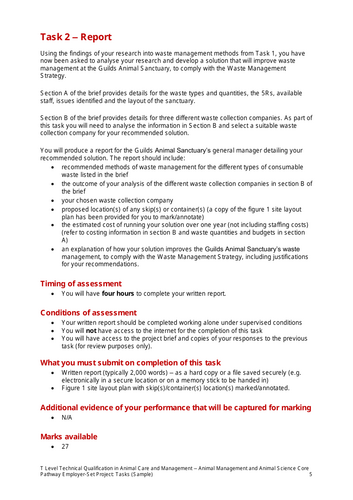 Lesson 5 - T Level Employer Set Project