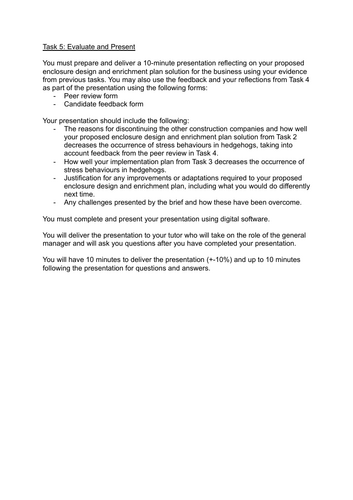 Lesson 9 - T Level Employer Set Project