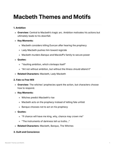 Macbeth GCSE Bundle for AQA | Complete Scheme of Work, Lessons, Essay ...