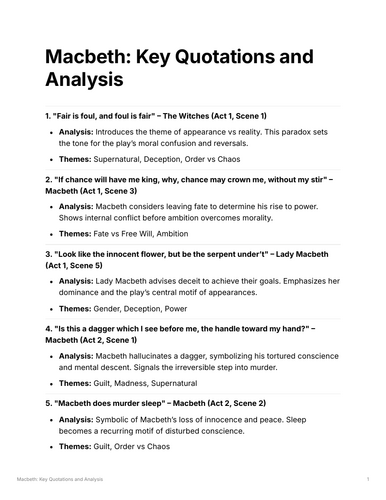 Macbeth GCSE Bundle for AQA | Complete Scheme of Work, Lessons, Essay ...