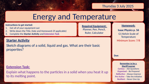 Edexcel A Level Physics - Thermodynamics (Whole Unit)