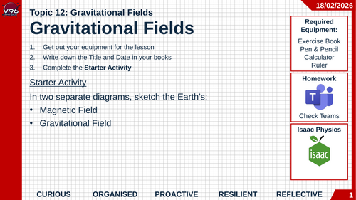 Edexcel A Level Physics - Gravitational Fields (Whole Unit)