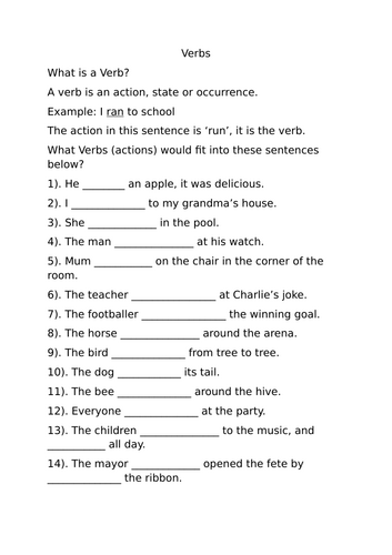 Verbs