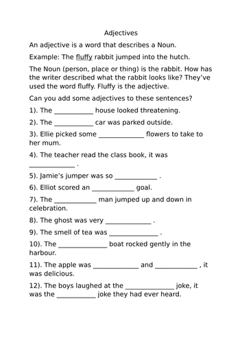 Adjectives