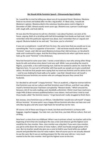 Gender, Sexism and Feminism - The Third Wave of Feminism (Assessment Prep and Assessment)