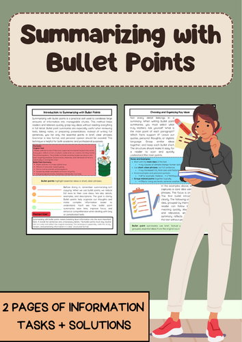 Summarizing with Bullet Points: Key Ideas Explained