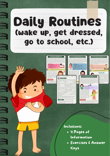 Daily Routines: Morning, Afternoon & Evening Activities