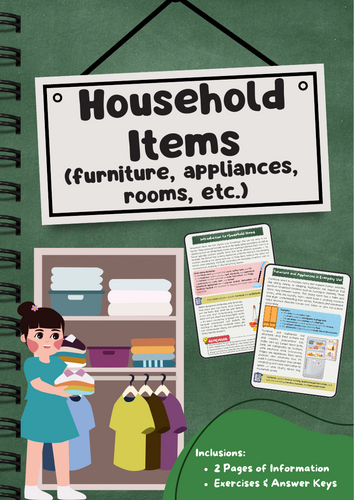 Household Items: Furniture – Appliances – Rooms