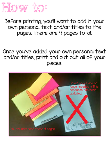 Editable Back To School Parent Handbook Flipbook Teaching Resources