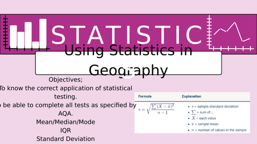 A Level Geography all statistical tests, explanations and worked ...