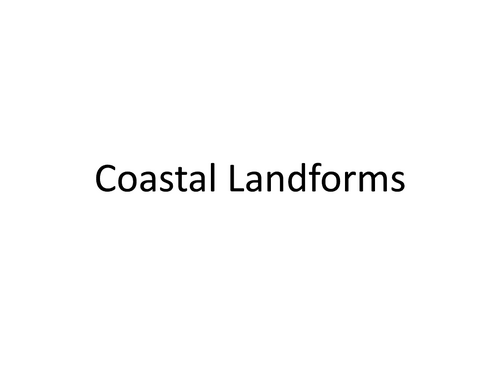 KS4 Coasts: coastal landforms