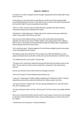 The Breadwinner - Chapter Eleven