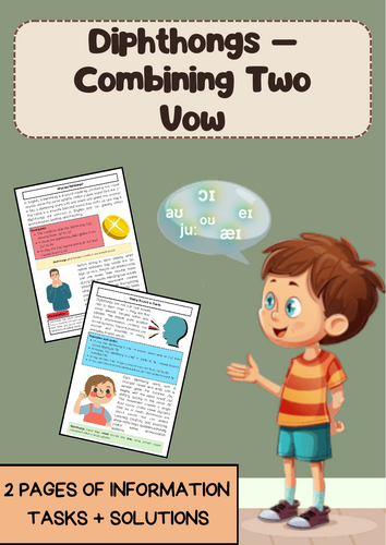 Diphthongs – Vowel Combinations & Gliding Sounds
