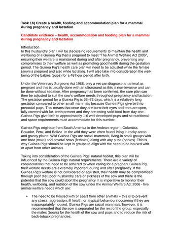 Synoptic Assessment Preparation T Level Animal Management Science ...