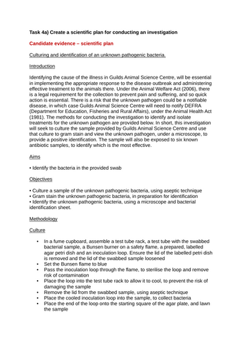 T Level Animal Management Science Synoptic Assessment Prep - Lesson 8
