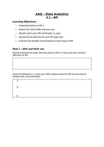 AAQ - OCR -F200 - 3.1 - APIs - Complete Lesson