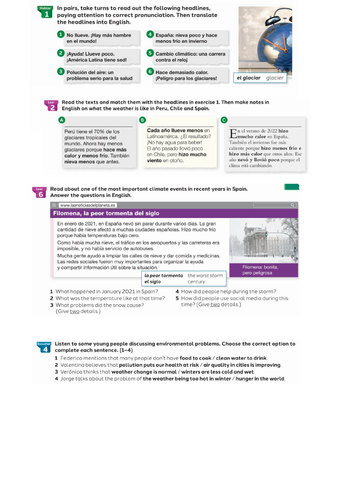 7.2 El planeta en peligro. Module 7 Un mundo mejor para todos. New GCSE ...