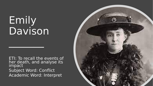 The death of Emily Davison | Teaching Resources