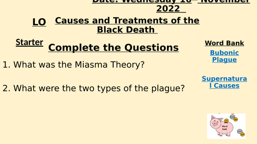 KS3 History The Black Death | Teaching Resources
