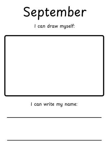 EYFS name writing in each month