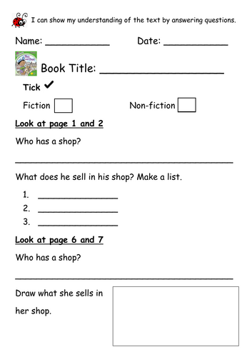 ORT Level 2  Reading Comp - This and That