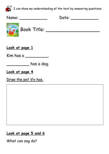 ORT Level 2  Reading Comp - Odd Pet