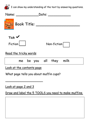 ORT Level 3  Reading Comp - Muffins