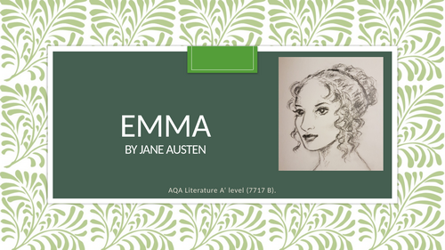 Emma A Level English Literature Resources | Teaching Resources