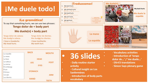 Viva 3, Module 3.5 - Me duele todo